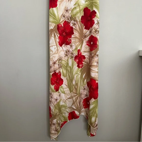 Vintage Sirens Floral Slip Dress with Pink and Green Accents - Picture 5 of 10